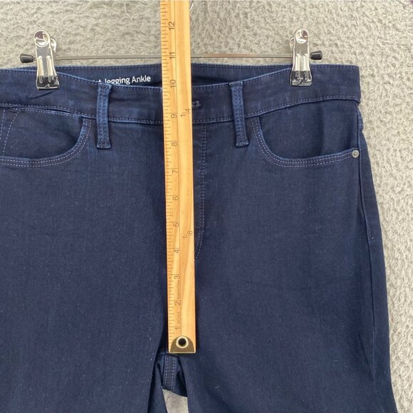Talbots Jeans Womens 6 Blue Dark Wash Denim High Waist Jegging Ankle Flawless - Picture 8 of 11